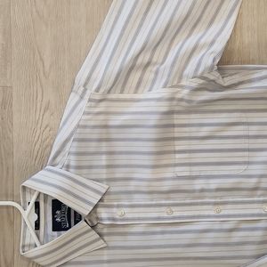 Stafford Men's Striped Dress Shirt
